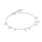 Ania Haie Fluid Light Silver Polished Teardrop Dangle Station Bracelet B078-02H