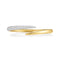 Ania Haie Fluid Light Gold Spiral Half Pave & Polish Cuff Bracelet B078-04G