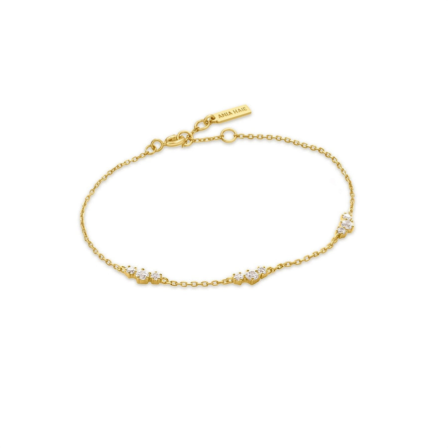 Ania Haie Fairy Dust Gold Cluster Station Bracelet B079-01G