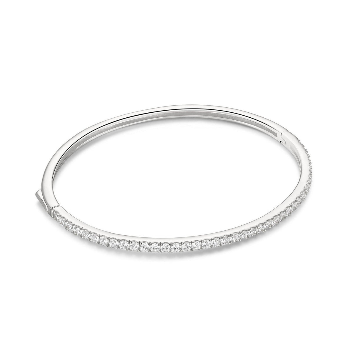 Ania Haie Fairy Dust Silver Pave Tennis Bangle B079-02H