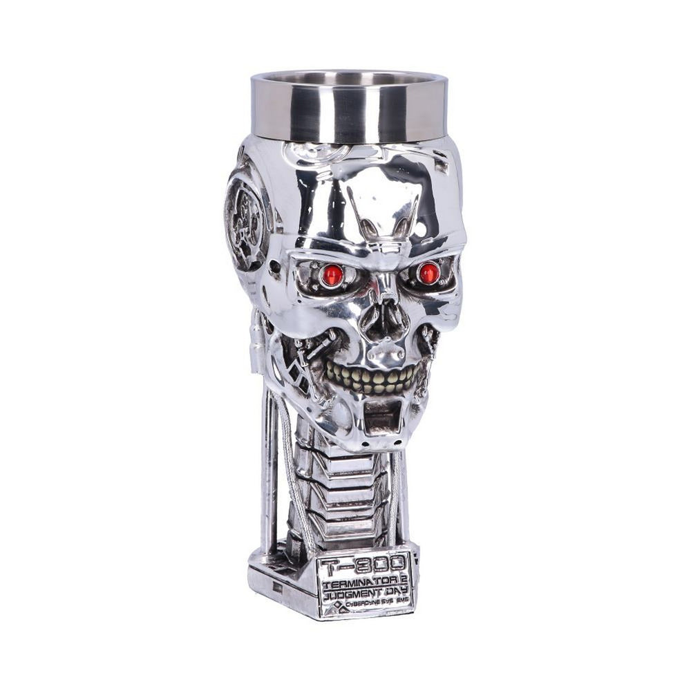T-800 Terminator 2 Judgement Day T2 Head Goblet Wine Glass B1456D5