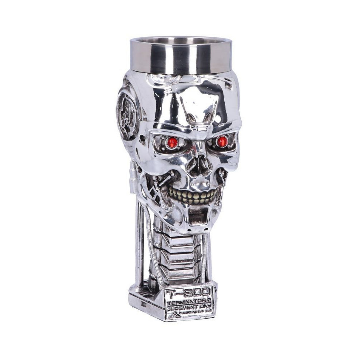 T-800 Terminator 2 Judgement Day T2 Head Goblet Wine Glass B1456D5