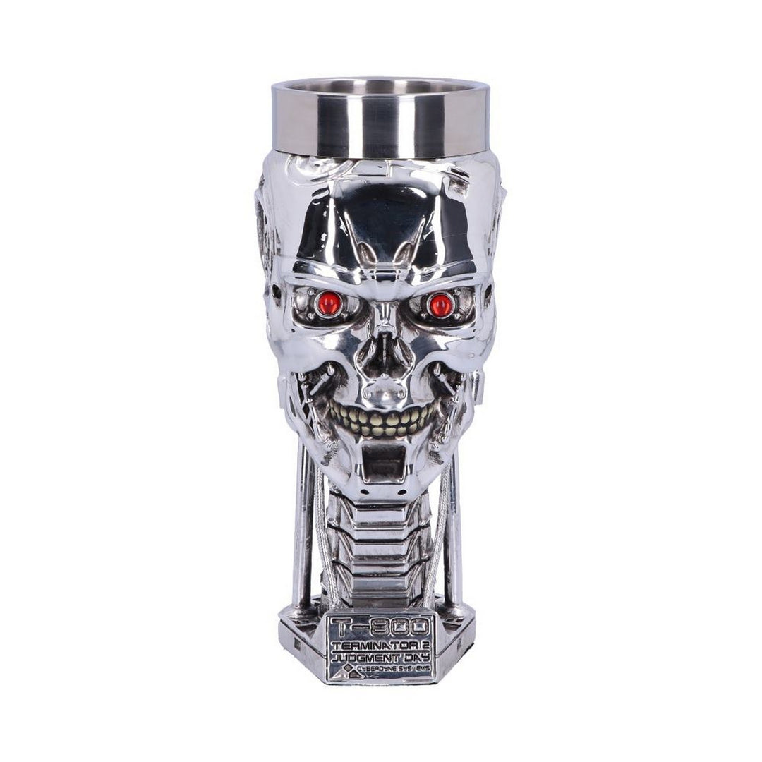 T-800 Terminator 2 Judgement Day T2 Head Goblet Wine Glass B1456D5