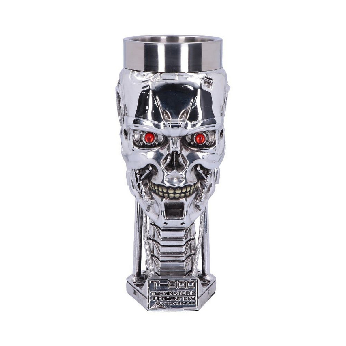 T-800 Terminator 2 Judgement Day T2 Head Goblet Wine Glass B1456D5