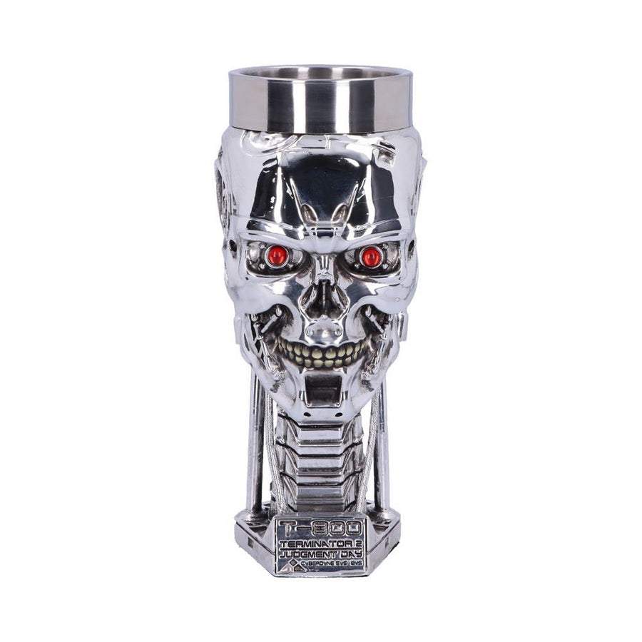 T-800 Terminator 2 Judgement Day T2 Head Goblet Wine Glass B1456D5