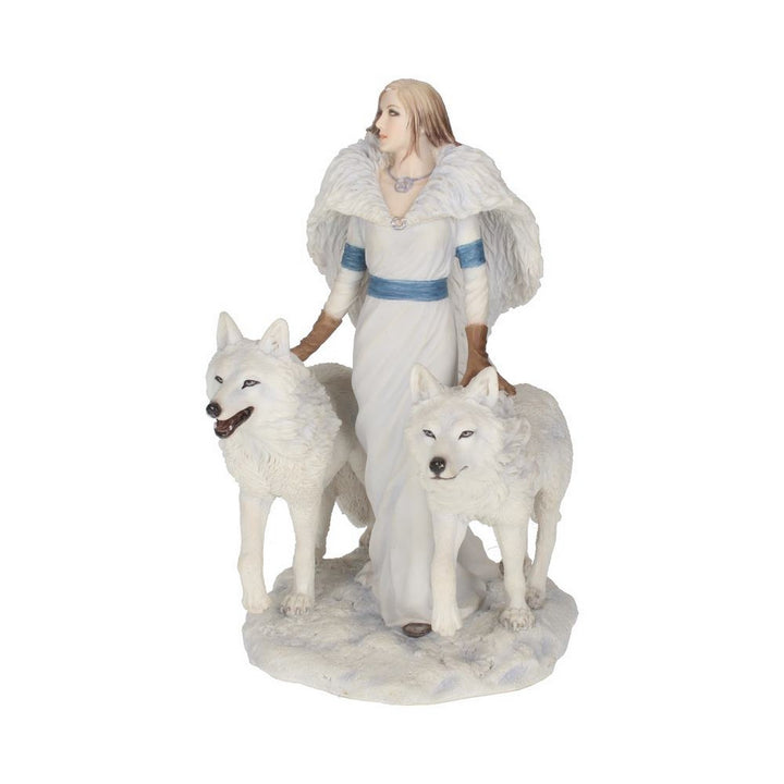 Anne Stokes Winter Guardians Wolf Companion Figurine B1535E5