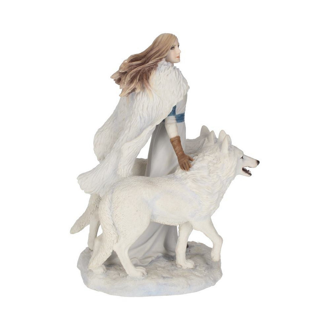Anne Stokes Winter Guardians Wolf Companion Figurine B1535E5