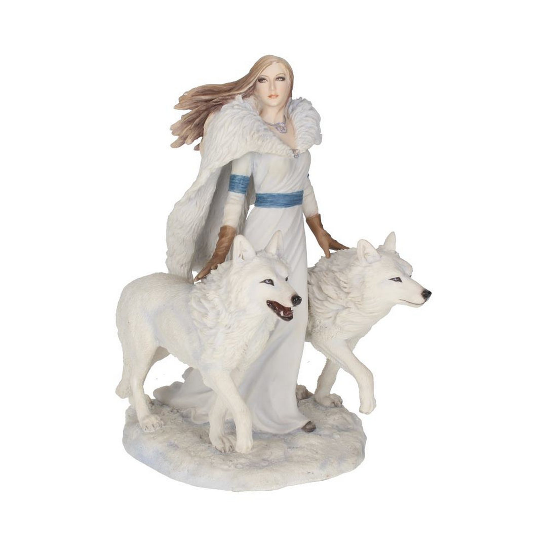 Anne Stokes Winter Guardians Wolf Companion Figurine B1535E5