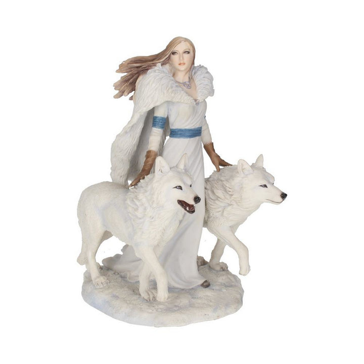 Anne Stokes Winter Guardians Wolf Companion Figurine B1535E5