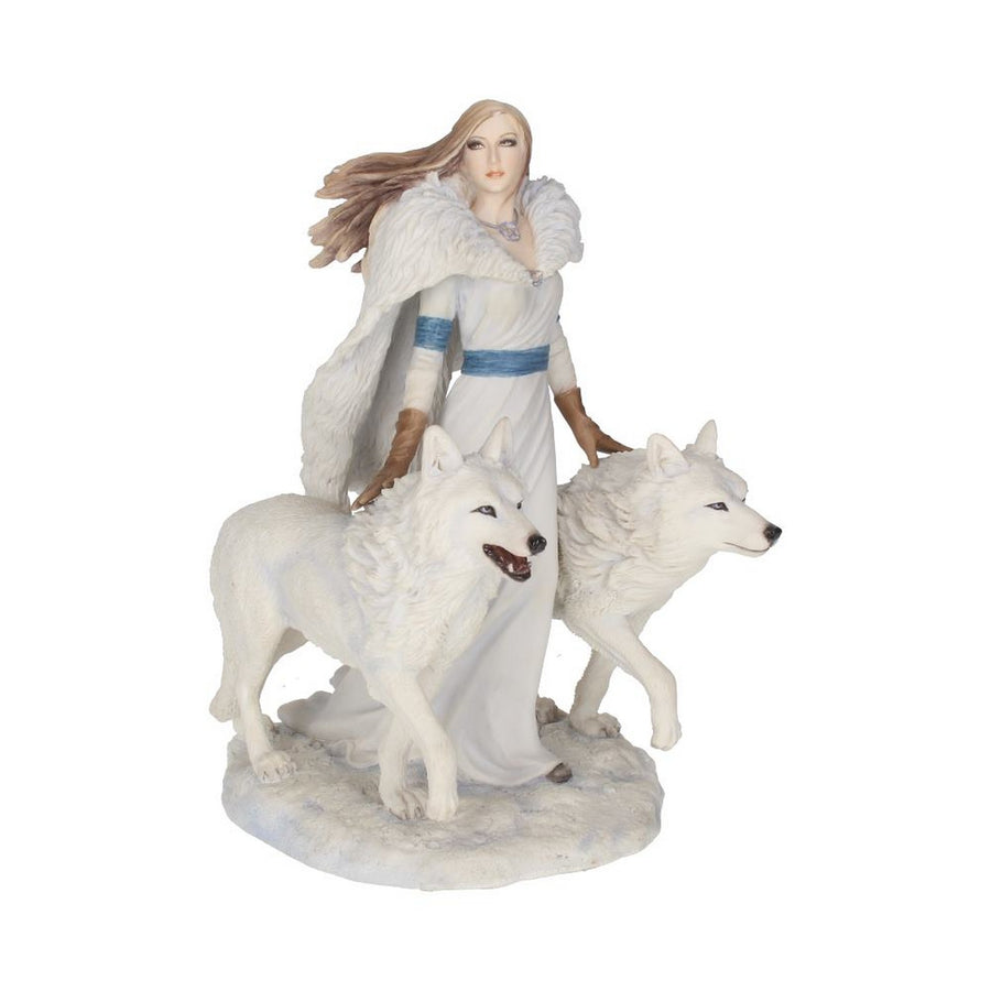 Anne Stokes Winter Guardians Wolf Companion Figurine B1535E5