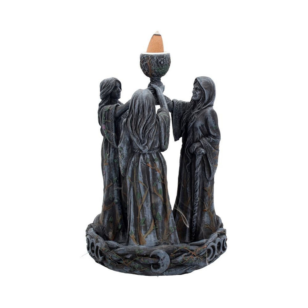 Mother Maiden & Crone Backflow Incense Burner 18cm B1879F6