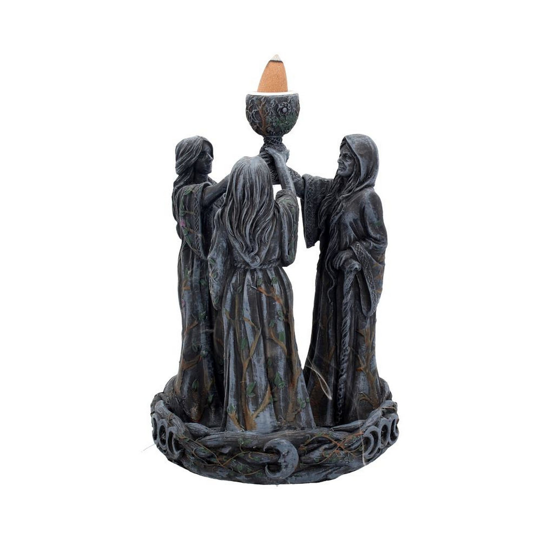 Mother Maiden & Crone Backflow Incense Burner 18cm B1879F6
