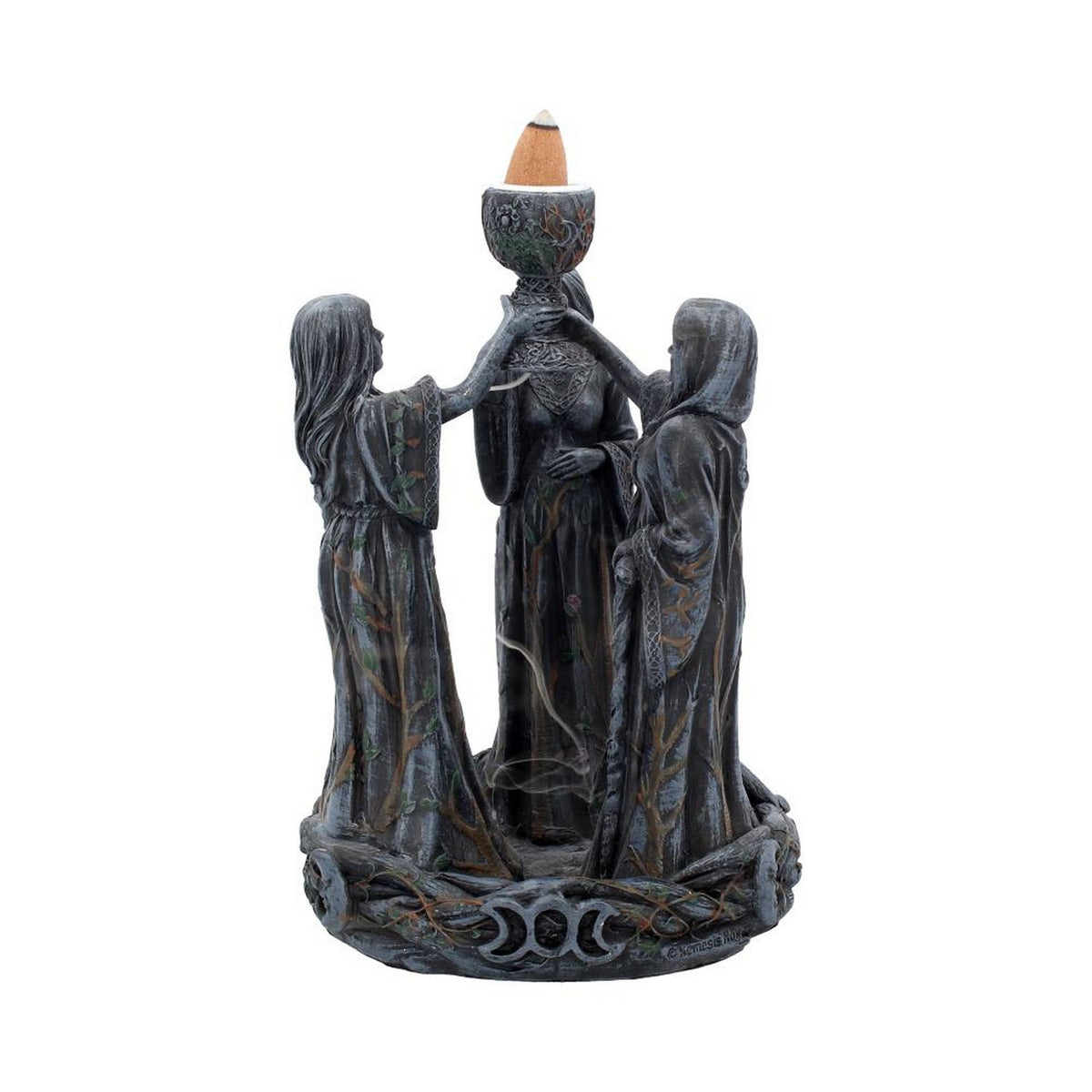 Mother Maiden & Crone Backflow Incense Burner 18cm B1879F6