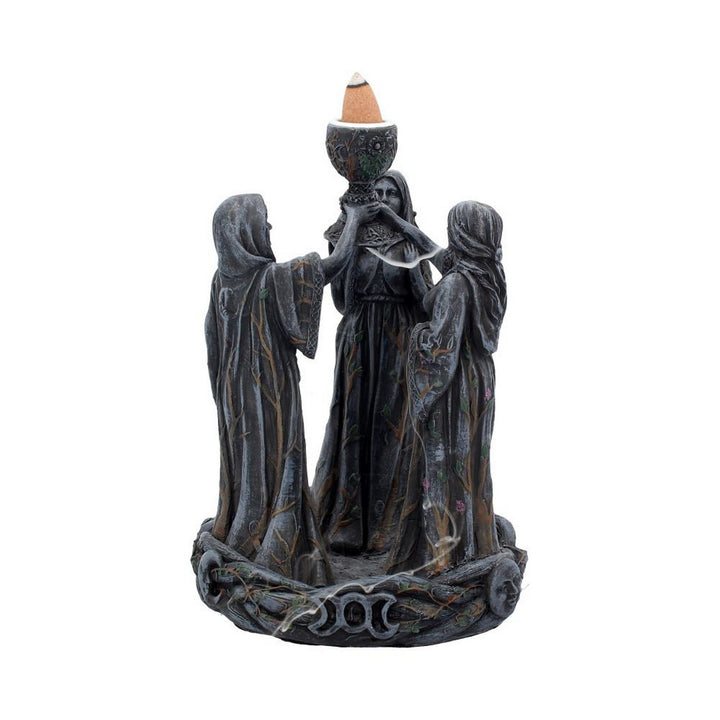 Mother Maiden & Crone Backflow Incense Burner 18cm B1879F6