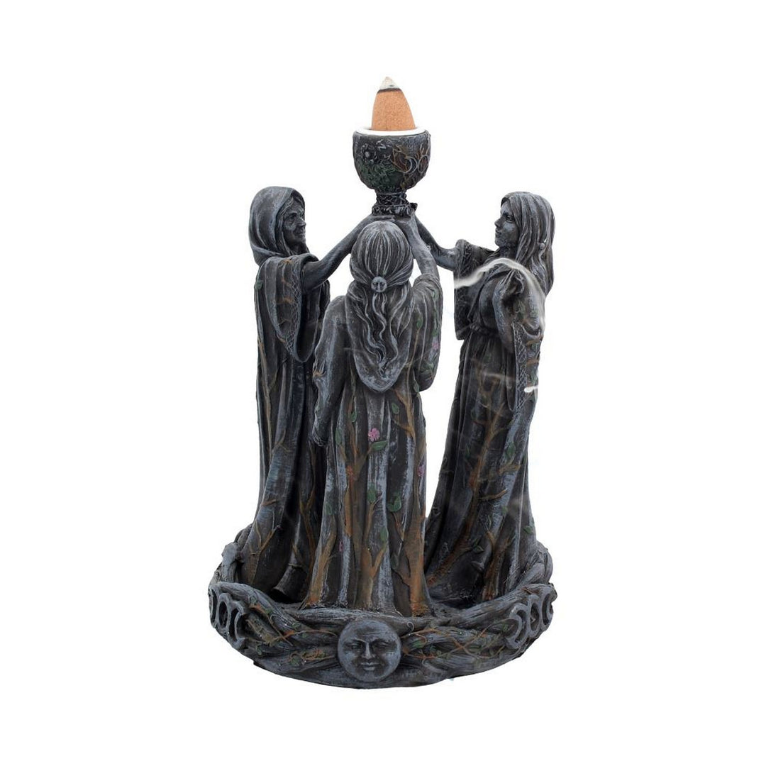Mother Maiden & Crone Backflow Incense Burner 18cm B1879F6