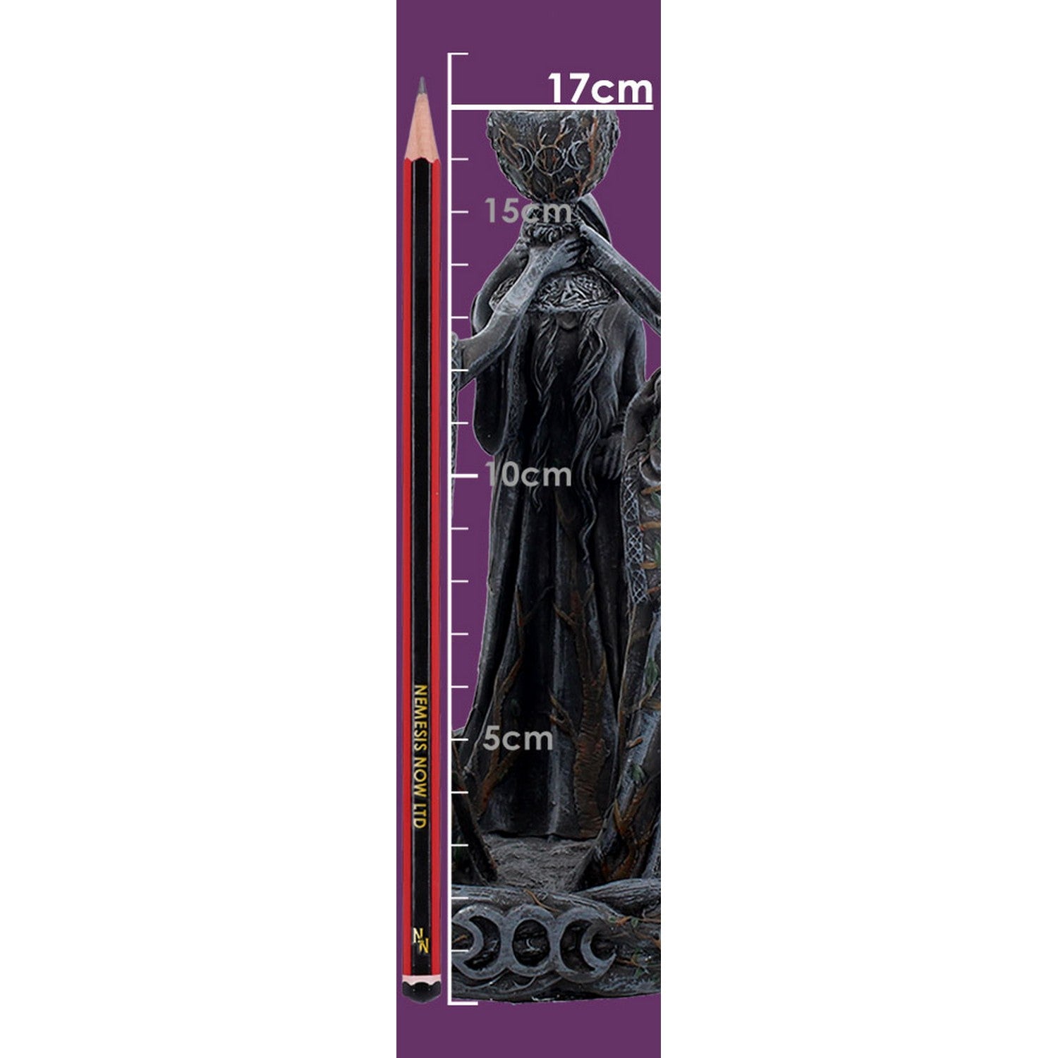 Mother Maiden & Crone Backflow Incense Burner 18cm B1879F6