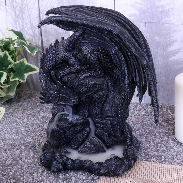 Dragon Pool Backflow Incense Burner 19cm B1933F6