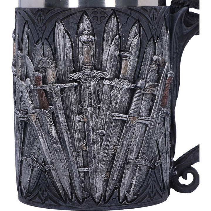 Medieval Sword Dragon Tankard Gothic Fantasy Mug B1940F6
