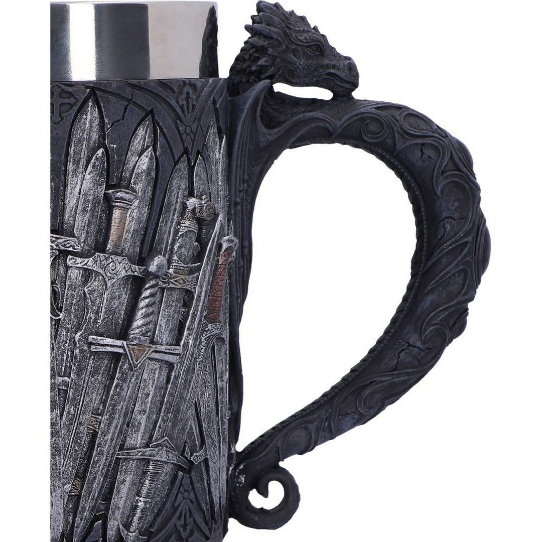 Medieval Sword Dragon Tankard Gothic Fantasy Mug B1940F6