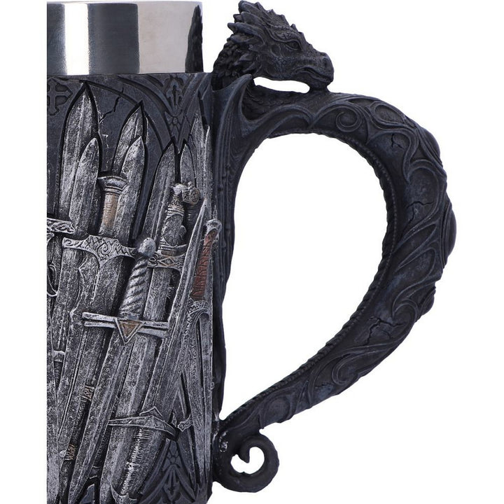 Medieval Sword Dragon Tankard Gothic Fantasy Mug B1940F6