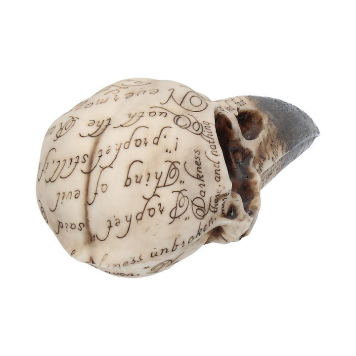 Edgar's Raven Skull Figurine Edgar Allen Poe Ornament B1986F6