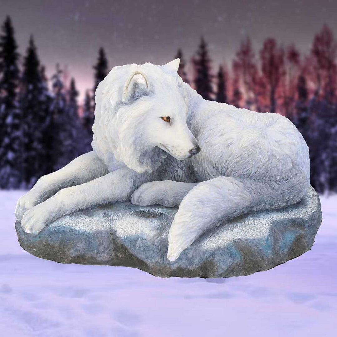 Guardian of the North Wolf Figurine by Lisa Parker Snowy Wolf Ornament B2003F6