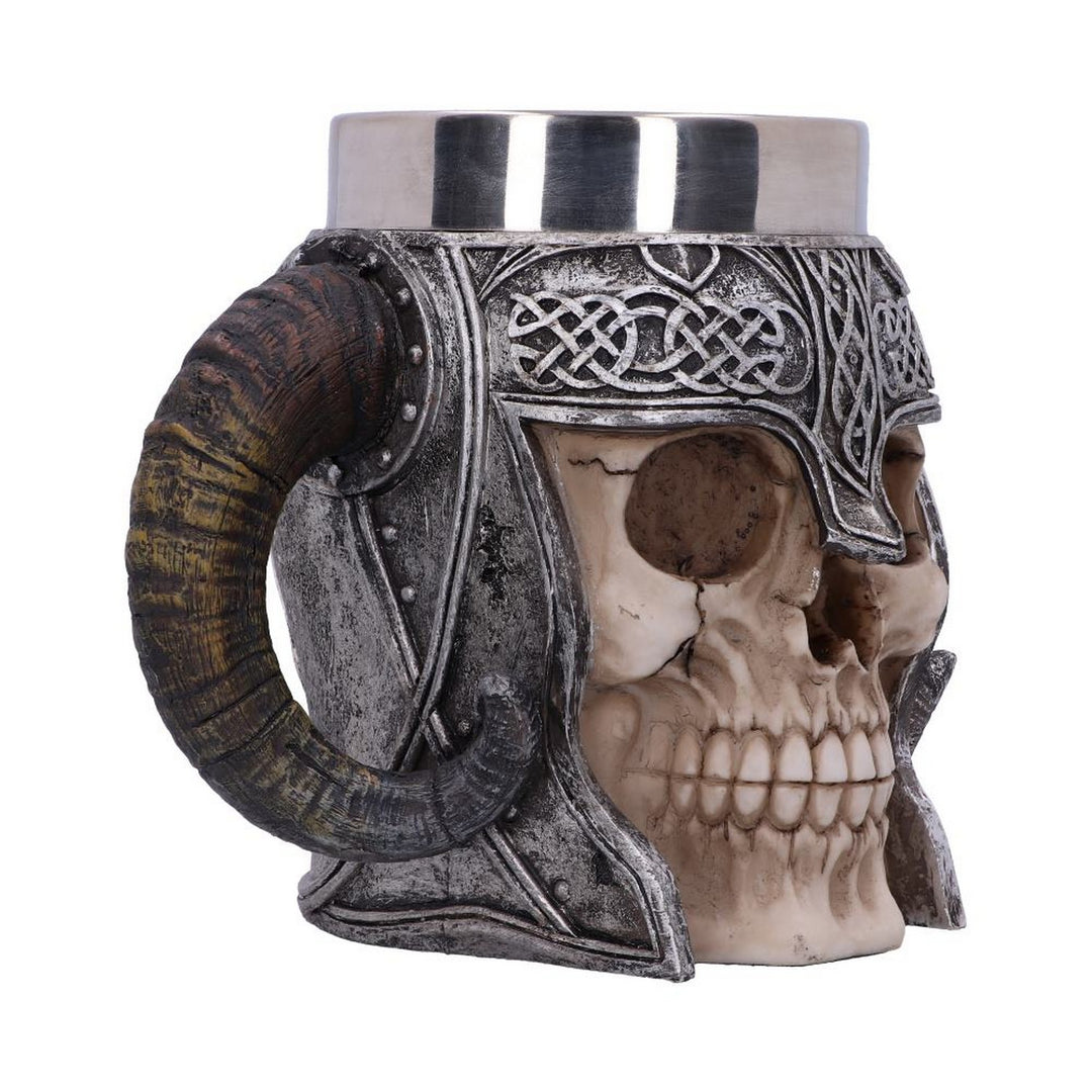 Viking Skull Helmet Tankard Historical Mug B2091F6