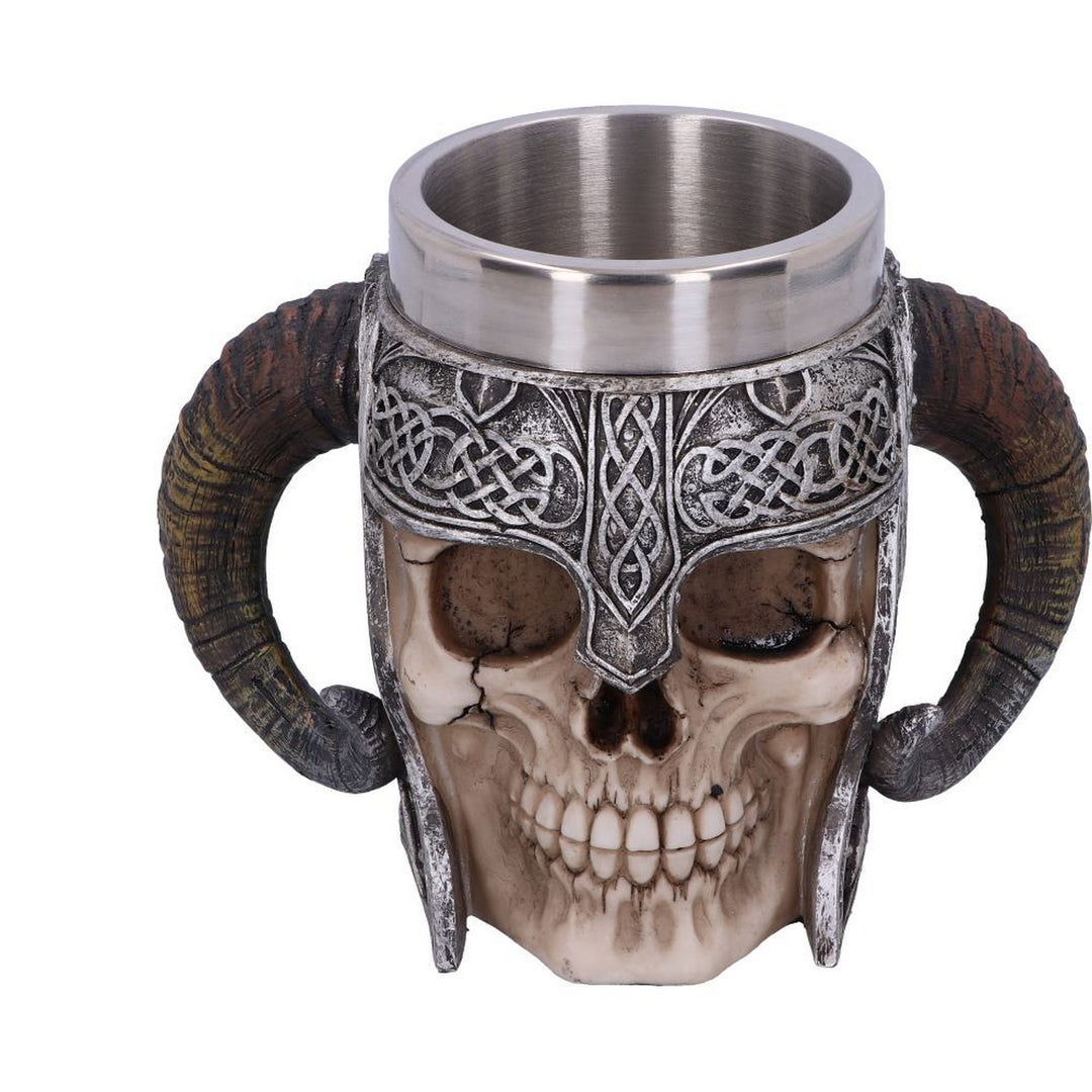 Viking Skull Helmet Tankard Historical Mug B2091F6