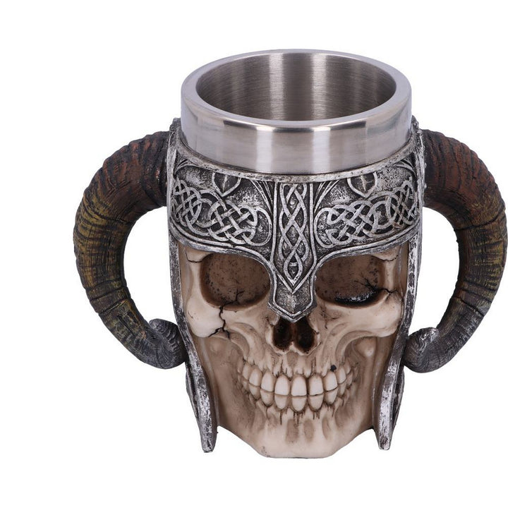 Viking Skull Helmet Tankard Historical Mug B2091F6