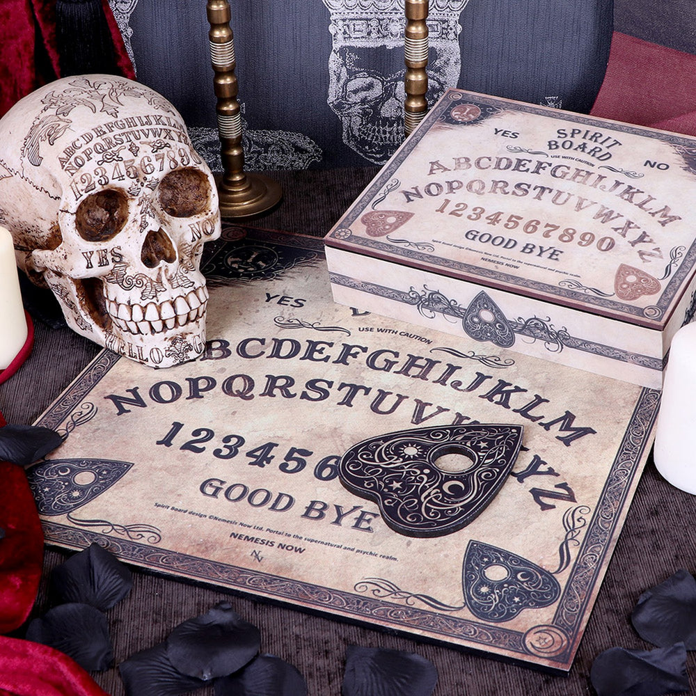 Antiqued Beige Spirit Talking Board with Planchette B2132F6