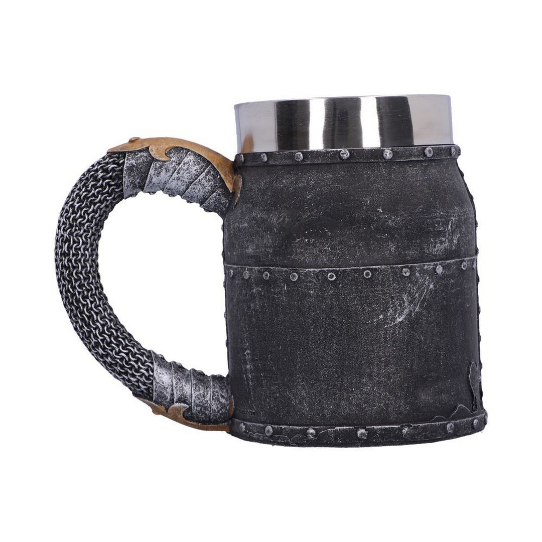 Crusader Medieval Knight Chainmail Tankard Historical Helmet Mug B2291F6