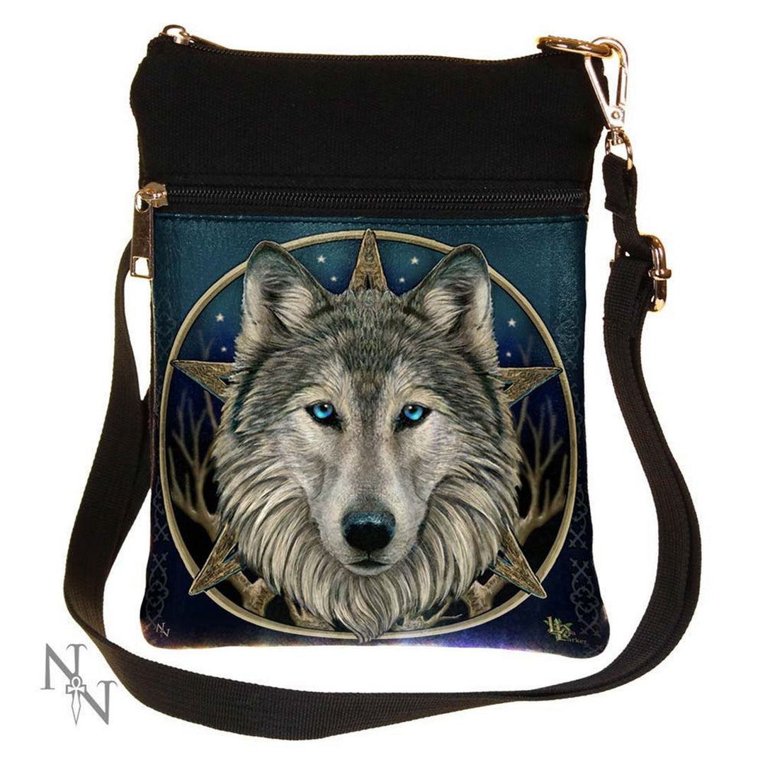 Small The Wild One Fantasy Wolf Shoulder Bag by Lisa Parker B2310F6