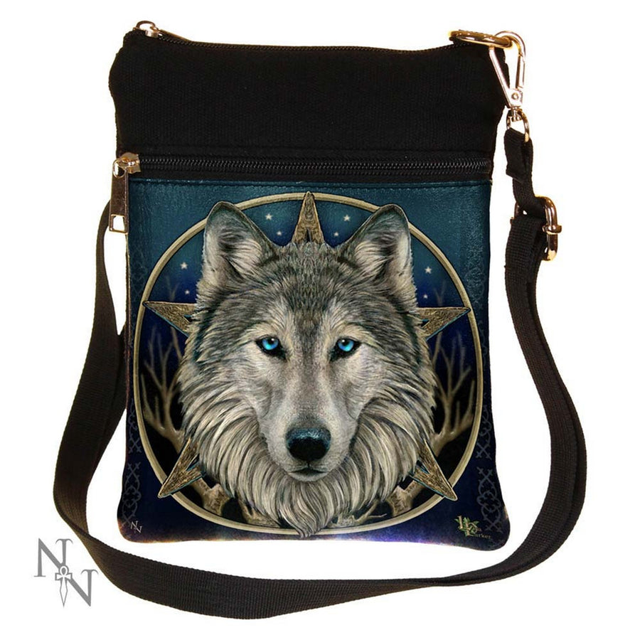 Small The Wild One Fantasy Wolf Shoulder Bag by Lisa Parker B2310F6