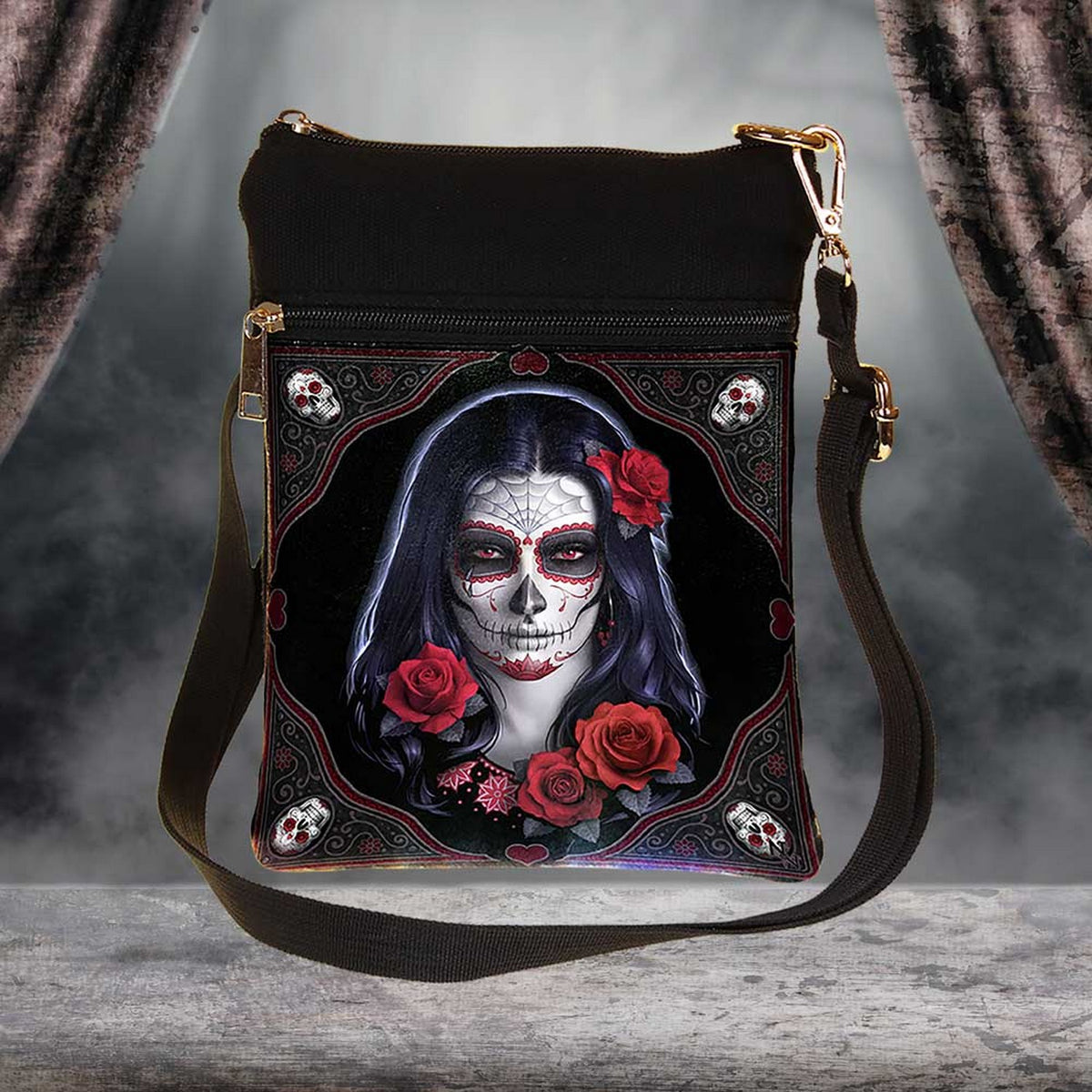 Small Sugar Skull Shoulder Bag by James Ryman B2348F6