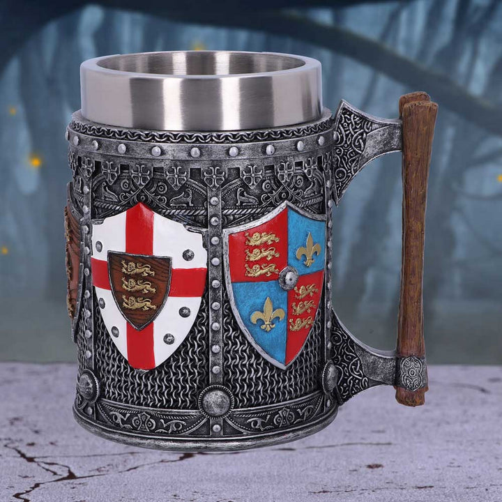 English Shield and Sigil Tankard 13.5cm B2405G6