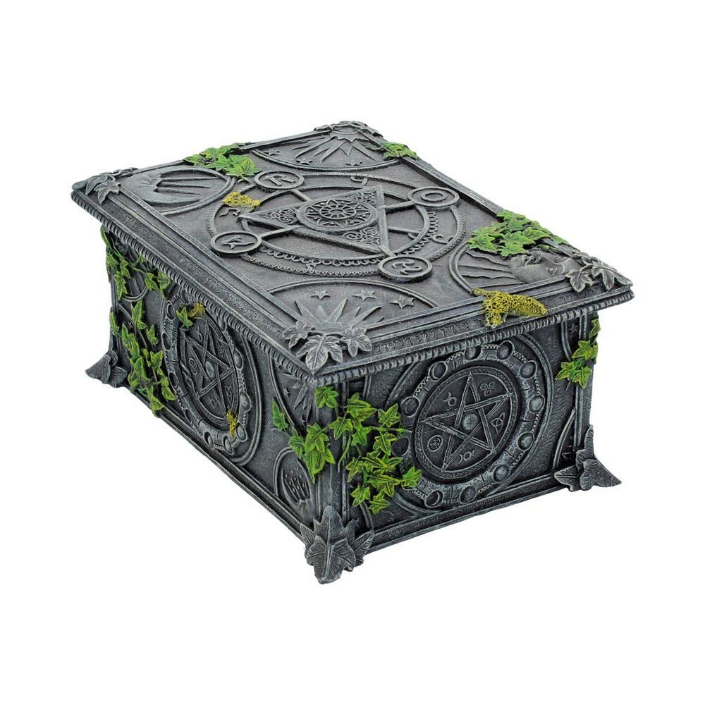 Ivy Covered Wiccan Pentagram Tarot Trinket Box B2540G6