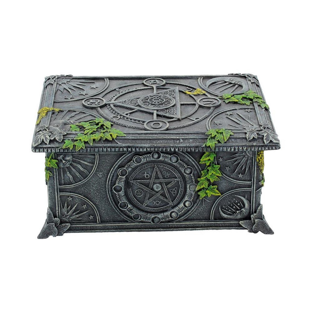 Ivy Covered Wiccan Pentagram Tarot Trinket Box B2540G6