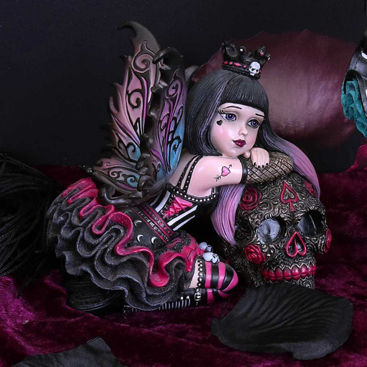 Little Shadows Lolita Figurine Gothic Fairy and Sugar Skull Ornament B2771G6