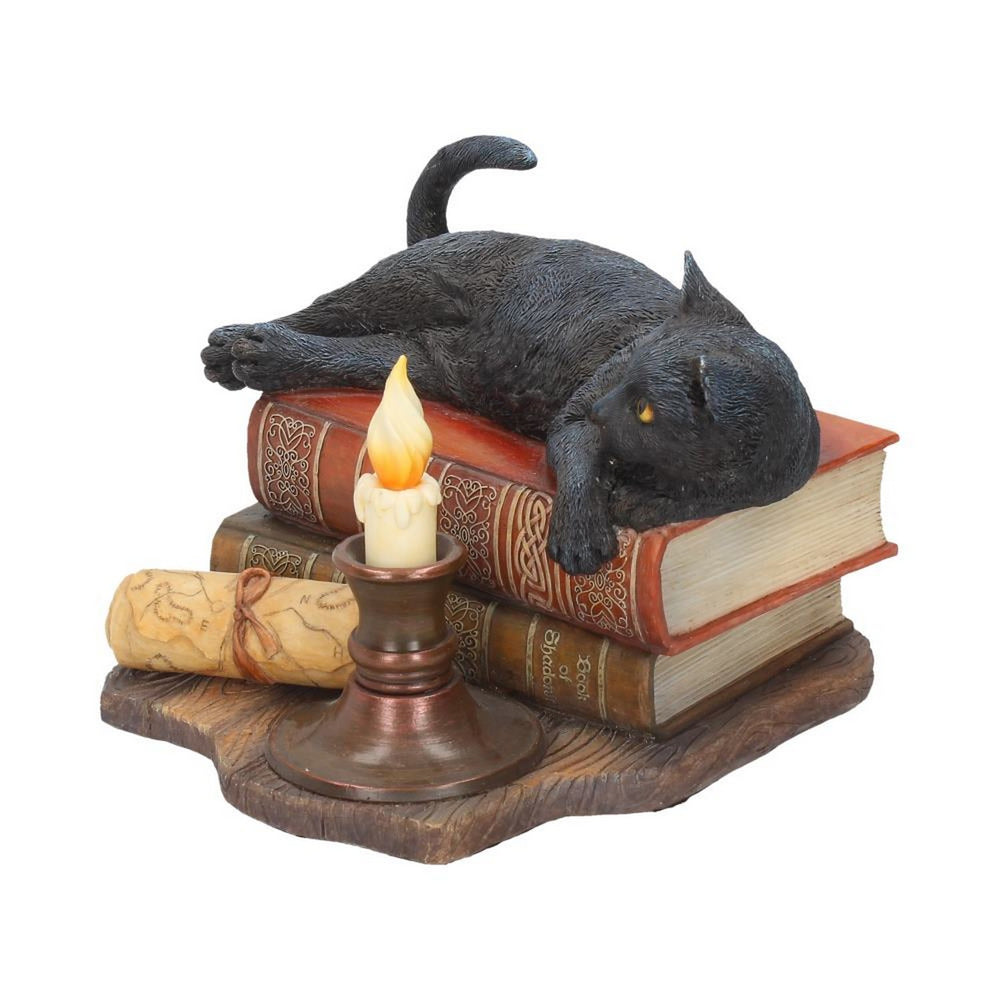 Witching Hour Cat Figurine by Lisa Parker Black Cat & Candle Ornament B2801G6