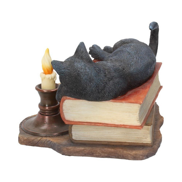Witching Hour Cat Figurine by Lisa Parker Black Cat & Candle Ornament B2801G6