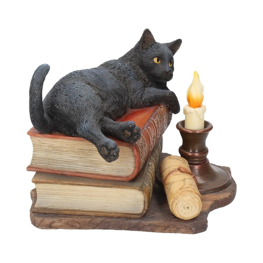 Witching Hour Cat Figurine by Lisa Parker Black Cat & Candle Ornament B2801G6