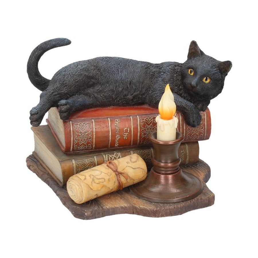 Witching Hour Cat Figurine by Lisa Parker Black Cat & Candle Ornament B2801G6