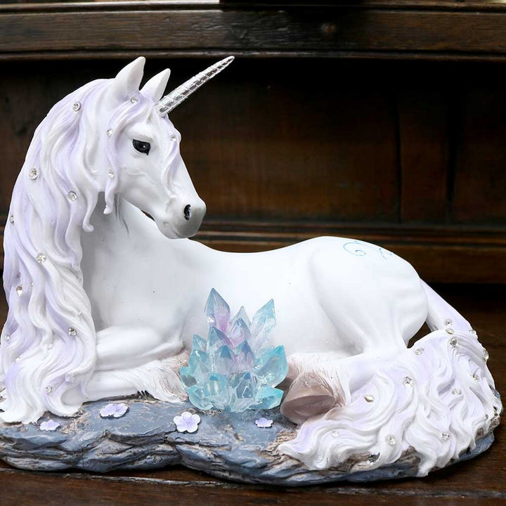 Jewelled Tranquillity Figurine White Unicorn and Crystal Ornament B2832H7