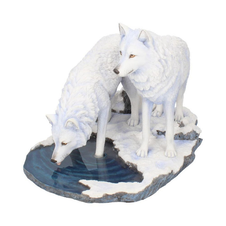 Warriors of Winter Wolf Figurine by Lisa Parker Snowy Wolf Ornament B2833H7