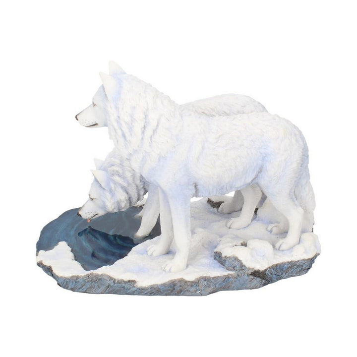 Warriors of Winter Wolf Figurine by Lisa Parker Snowy Wolf Ornament B2833H7