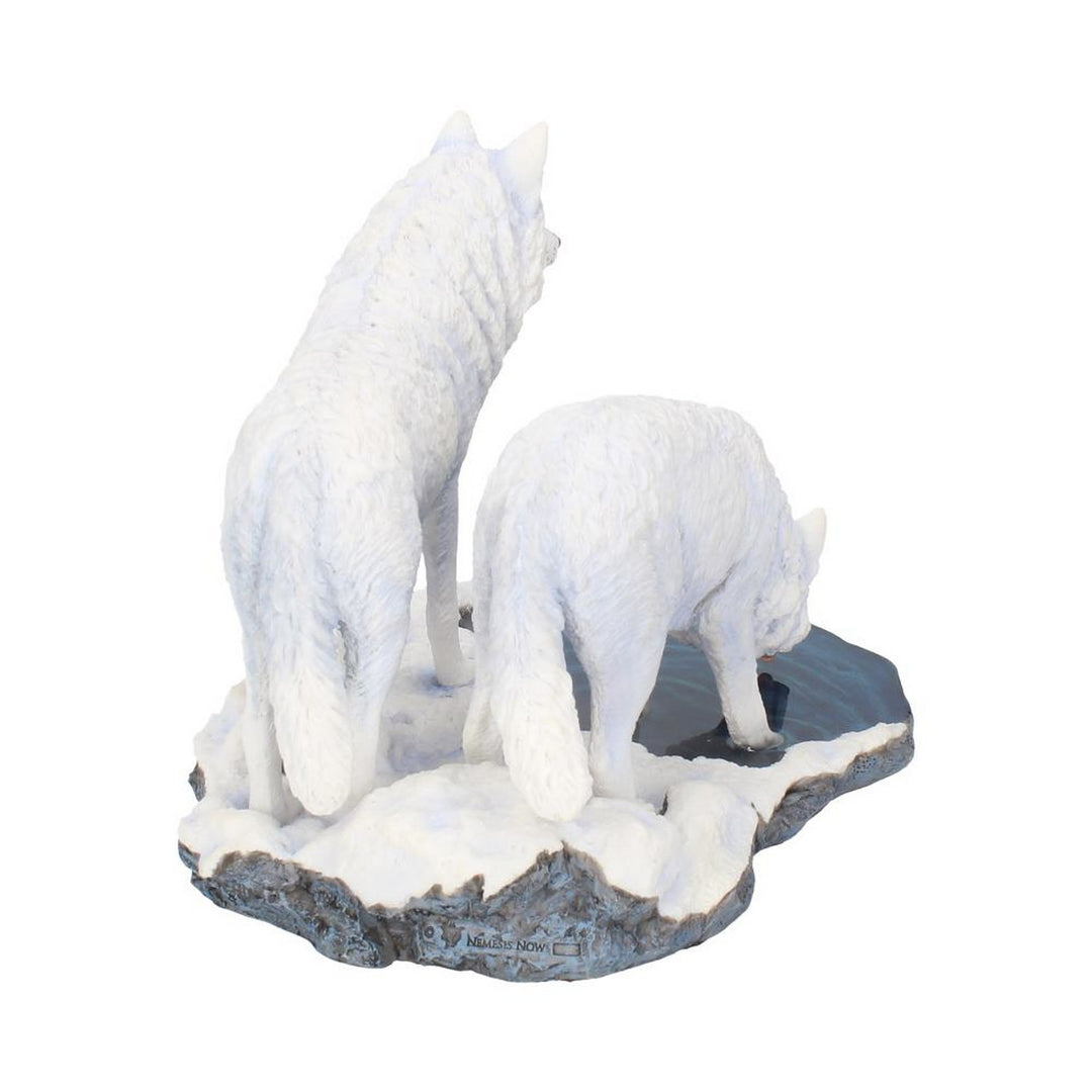 Warriors of Winter Wolf Figurine by Lisa Parker Snowy Wolf Ornament B2833H7