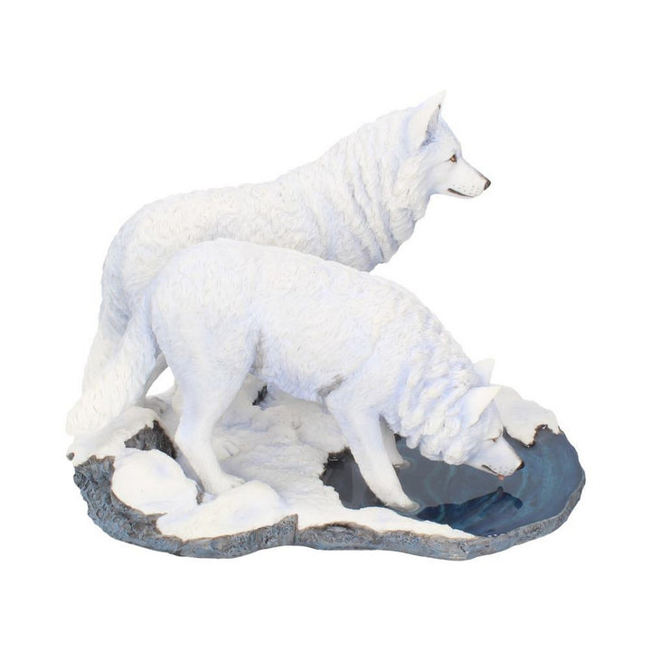 Warriors of Winter Wolf Figurine by Lisa Parker Snowy Wolf Ornament B2833H7