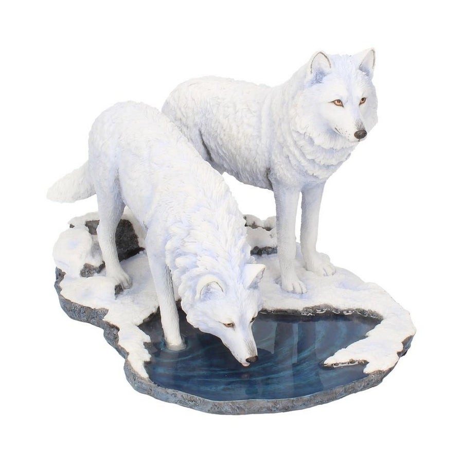 Warriors of Winter Wolf Figurine by Lisa Parker Snowy Wolf Ornament B2833H7