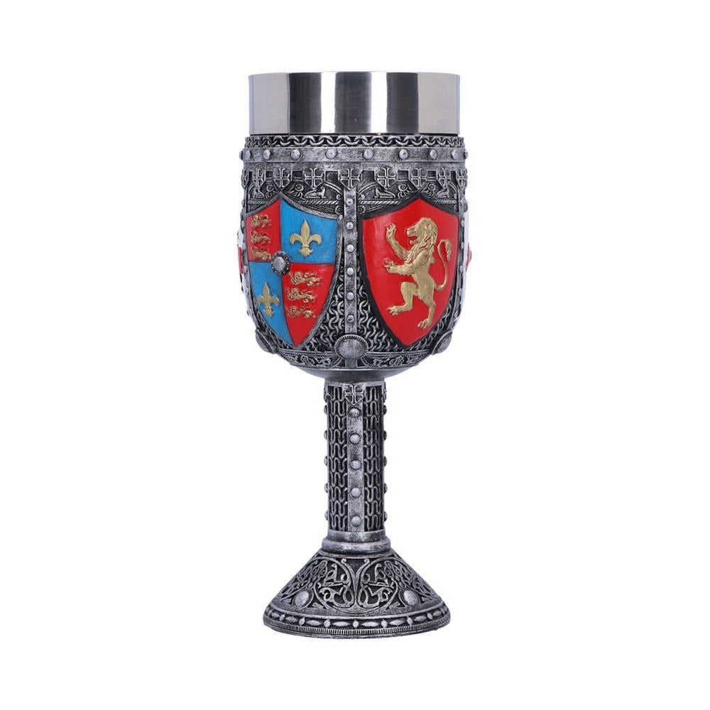 English Three Lions Shield St George Henry IV Wine Goblet B3231H7