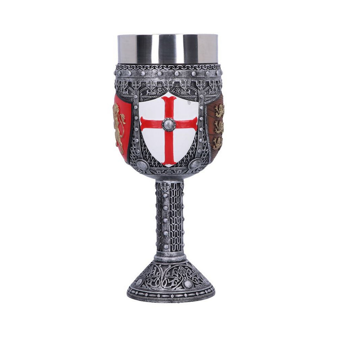 English Three Lions Shield St George Henry IV Wine Goblet B3231H7